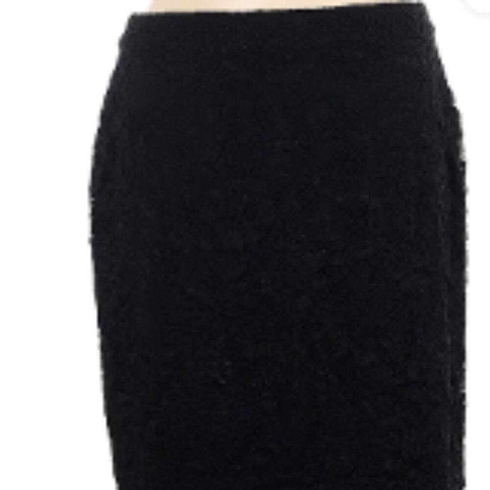 Black lace pencil midi skirt,  size 6 - Picture 6 of 6